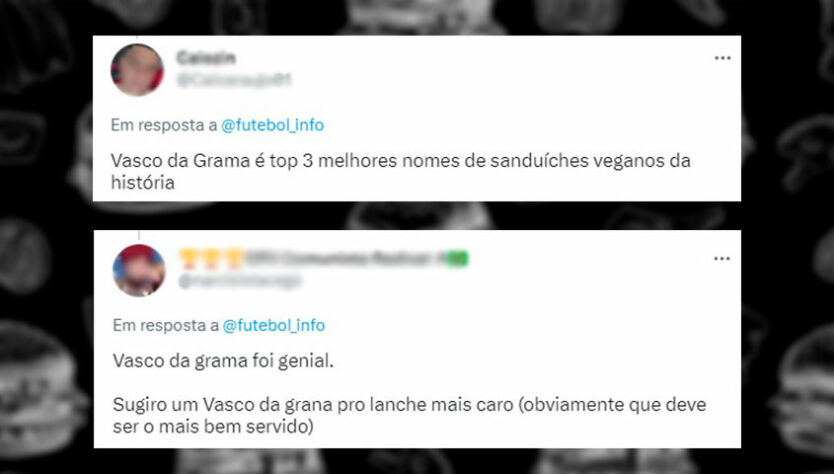 Hambúrguer vegano com nome "Vasco da Grama" fez sucesso entre os torcedores vascaínos.