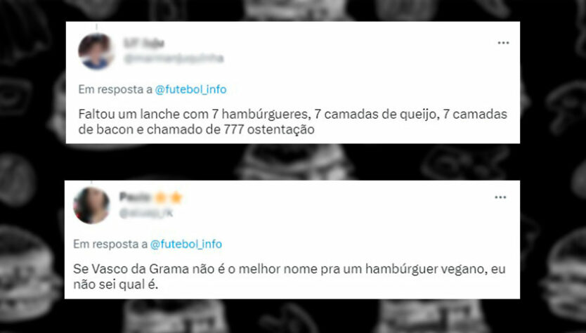 Anúncio de nova hamburgueria do Vasco faz sucesso na web e rende memes dos torcedores rivais.