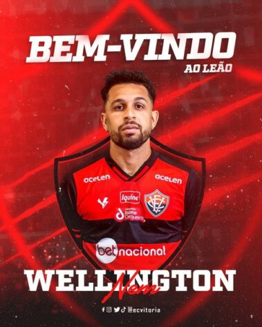 FECHADO - Ex-Fluminense, Wellington Nem, de 31 anos de idade, firmou vínculo com o Vitória até o final da temporada.