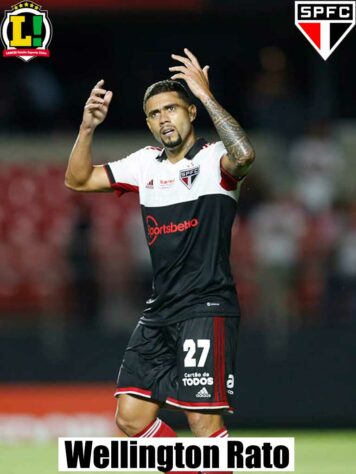 Wellington Rato - 7,5 - Se movimentou bastante e deu o cruzamento que resultou no primeiro gol da vitória do São Paulo.