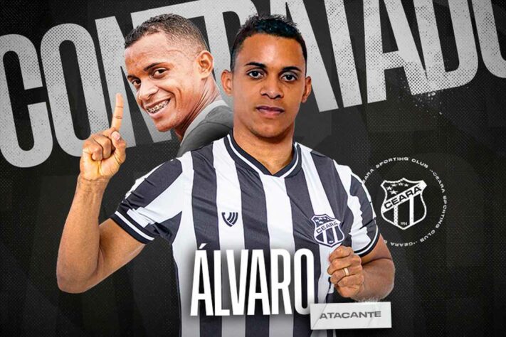 FECHADO - O atacante Álvaro, que estava no Al-Khor (QAT), é o novo reforço do Ceará. Aos 25 anos, o jogador assina em definitivo com o Vozão.