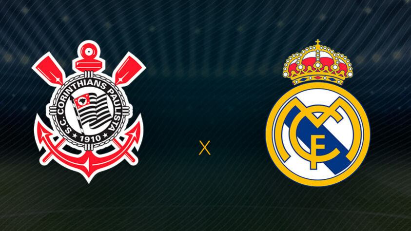 Corinthians x Real Madrid - 2 jogos, com dois empates.