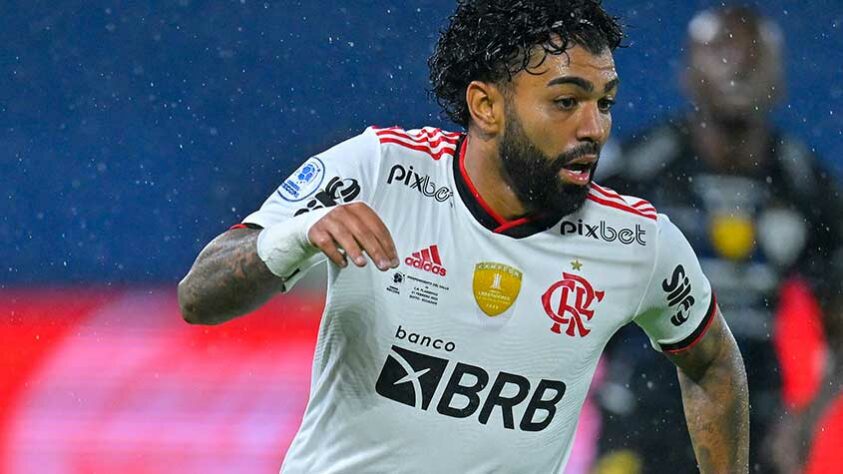 1º - Gabriel Barbosa - 26 anos - centroavante do Flamengo - Valor de mercado: 22 milhões de euros (R$ 121,1 milhões)