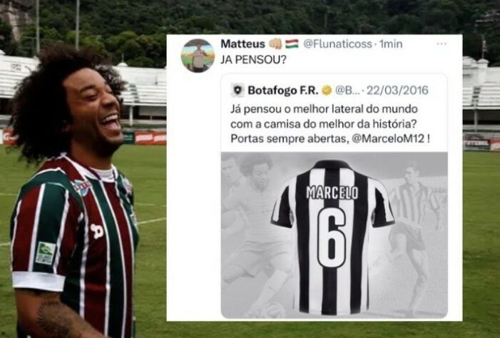 Contratação do lateral-esquerdo Marcelo pelo Fluminense rendeu memes na web