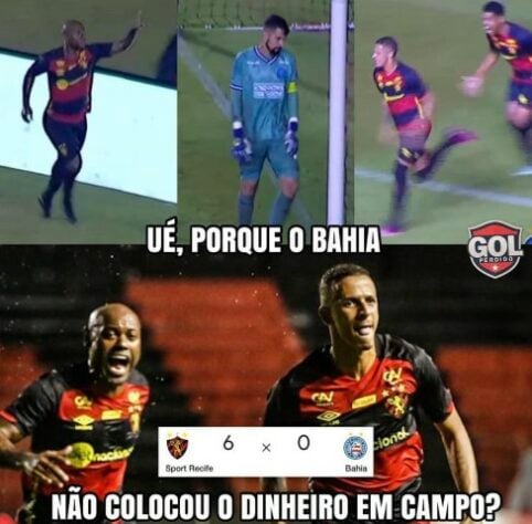 Bahia sofre com memes após goleada por 6 a 0 para o Sport pela Copa do Nordeste