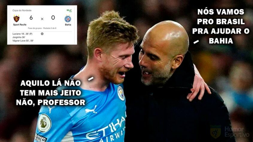 Bahia sofre com memes após goleada por 6 a 0 para o Sport pela Copa do Nordeste