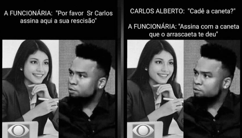 Tudo por uma caneta do Arrascaeta! Carlos Alberto sofre com memes após demissão da Band.