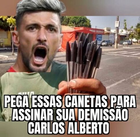 Tudo por uma caneta do Arrascaeta! Carlos Alberto sofre com memes após demissão da Band.