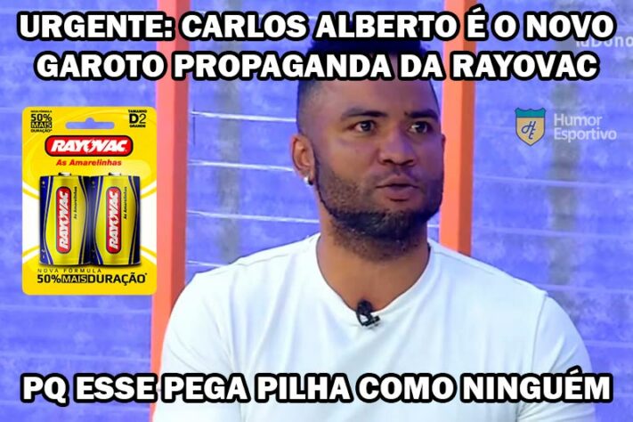 Tudo por uma caneta do Arrascaeta! Carlos Alberto sofre com memes após demissão da Band.