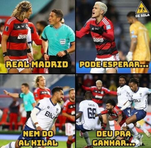 "Real Madrid, pode esperar": rivais usam música para fazer memes com o Flamengo após vexame no Mundial de Clubes.