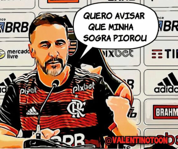 Flamengo e Vítor Pereira sofrem com os memes após derrota para o Aucas na estreia da Libertadores