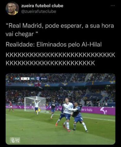 Cheirinho de volta, Real Madrid esperando na final e montagens com Vítor Pereira: memes zoam derrota do Flamengo para o Al Hilal na semifinal do Mundial de Clubes