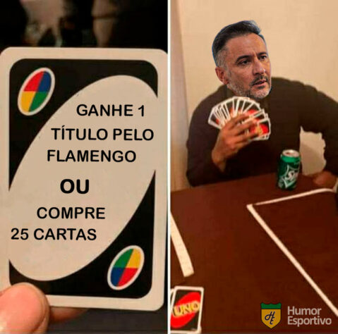 No "cheirinho" de novo! Após Supercopa do Brasil e Mundial de Clubes, frustração na Recopa rendeu memes com Vítor Pereira e com o Flamengo.