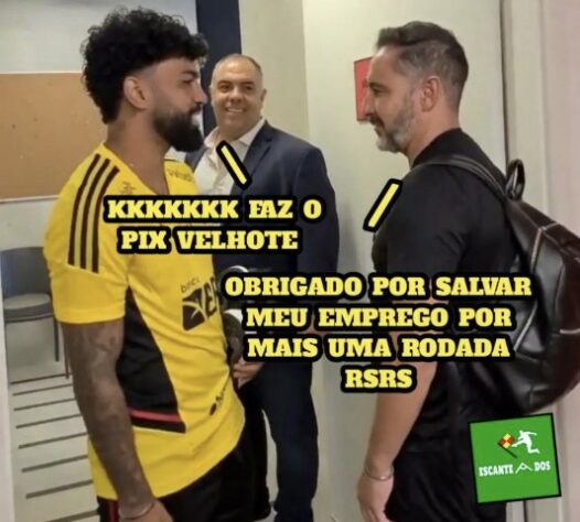 Gabigol, que perdeu um pênalti no final do primeiro tempo, marcou dois gols na segunda etapa e foi o protagonista dos memes na vitória de virada por 3 a 1 contra o Voltaço. Confira as zoeiras! (Por Humor Esportivo)