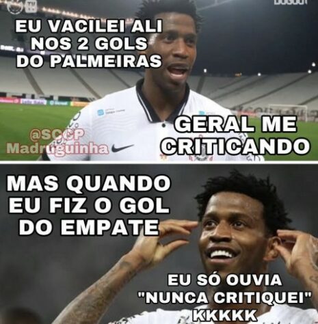 Memes com Rony e Róger Guedes fizeram sucesso no repertório de zoeiras após o empate no Dérbi.