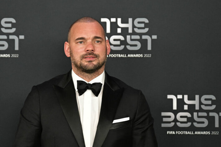 O ex-meia holandês Wesley Sneijder, multicampeão por Inter de Milão, Ajax, Galatasaray e Real Madrid, esteve na premiação. 