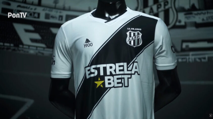 25º - Ponte Preta - Valor da camisa: R$ 249,87 - Fornecedor do material esportivo: 1900 Mais (marca própria)