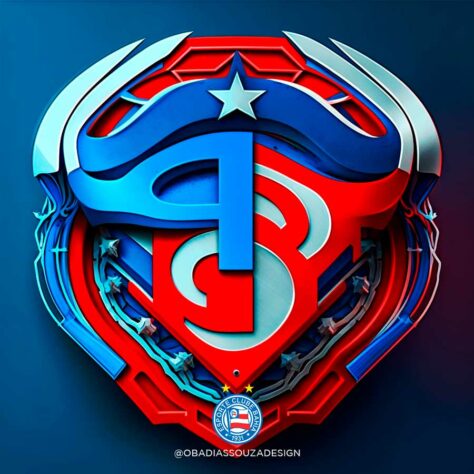 Escudo do Bahia recriado com uso da Inteligência Artificial