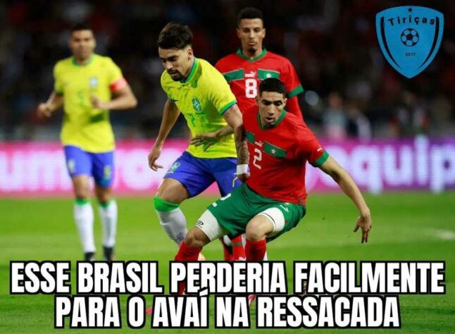 Sob o comando de Ramon Menezes, Brasil perde para o Marrocos por 2 a 1 e vira piada nas redes sociais.