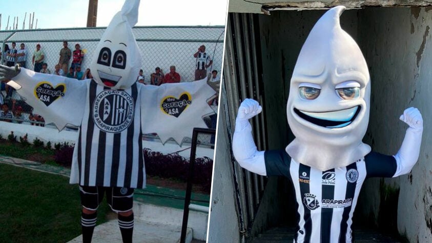 ASA - Fantasma: o mascote do clube alagoano foi redesenhado no início de 2022 e até mesmo uma campanha para definir o nome do personagem foi lançada pelo clube. 