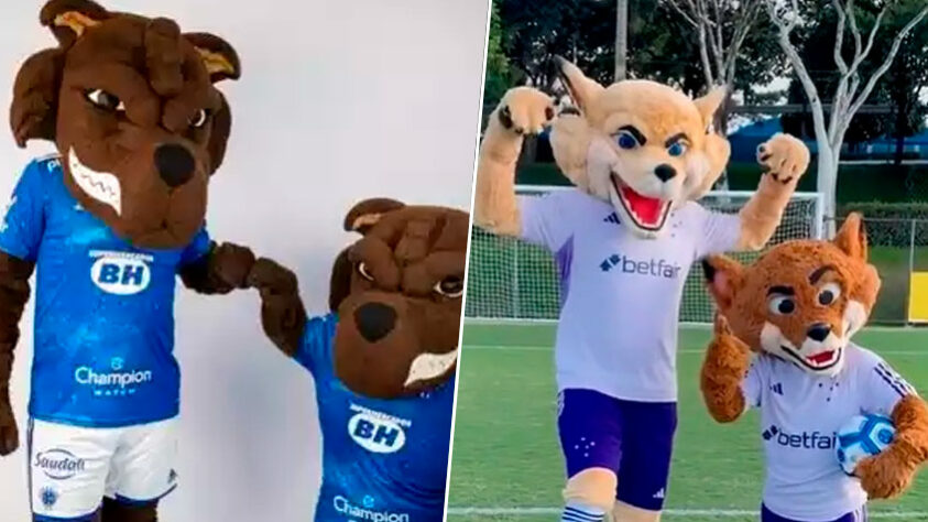 Cruzeiro - Raposão e Raposinha: os pivôs da grande polêmica da semana. Após os protestos, já há informações de que o clube planeja abandonar os dois personagens, de acordo com nota publicada por uma torcida organizada do Cruzeiro. 