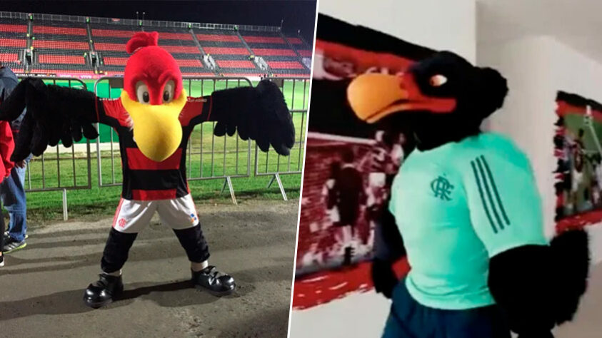 Flamengo - Urubu: lançado em 2020, o novo mascote do Flamengo chamou a atenção pelos músculos, sendo comparado, à época, com o árbitro Anderson Daronco. 