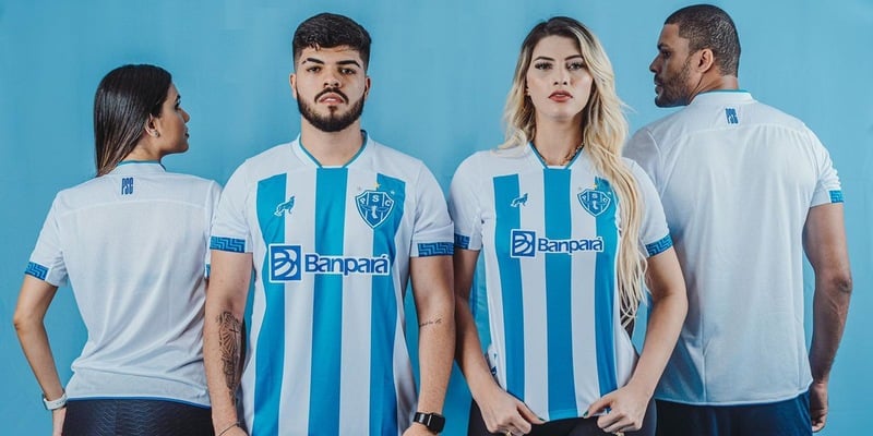 19º - Paysandu - Valor da camisa: R$ 259,99 - Fornecedor do material esportivo: Lobo (marca própria)