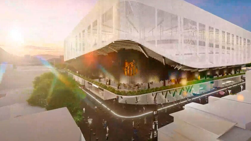 Uma das propostas do novo estádio é que na esquina principal do estádio (encontro entre as ruas Princesa Isabel e José de Alencar) um escudo dourado do Santos seja colocado como um objeto a ser venerado.