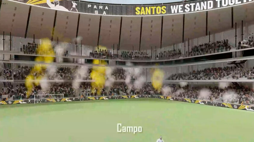 Para manter o aspecto de 'alçapão', o estádio foi planejado com as medidas mínimas dentro dos parâmetros básicos de segurança.