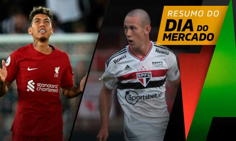 Firmino terá novo destino, São Paulo recebe proposta por joia da base... tudo isso e muito mais a seguir no resumo do Dia do Mercado desta sexta-feira (03):