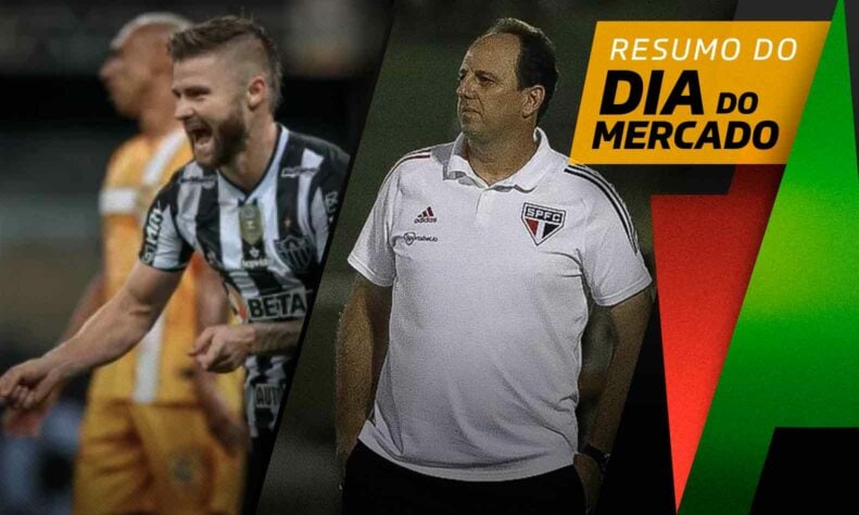 Vasco quer atacante do Atlético-MG, futuro de Rogério Ceni é definido no São Paulo... tudo isso e muito mais a seguir no resumo do Dia do Mercado desta quinta-feira (16):