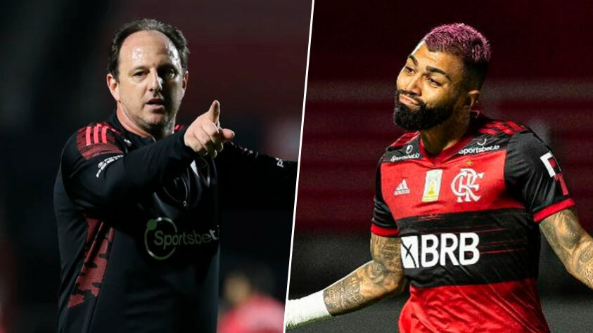 Rogério Ceni x Gabigol (Flamengo-2021) - O atacante foi substituído contra o Athletico-PR e não escondeu sua irritação. Em um vídeo foi possível ver um desentendimento entre a dupla à beira do gramado. 