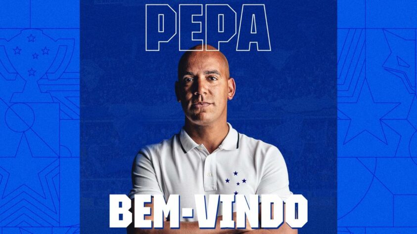 FECHADO - O Cruzeiro anunciou o português Pepa, de 42 anos, como novo treinador. Ele chega para o lugar de Paulo Pezzolano, que deixou a equipe após o fim do Campeonato Mineiro. Pepa estava livre no mercado desde janeiro, quando deixou o Al Tai (SAU).