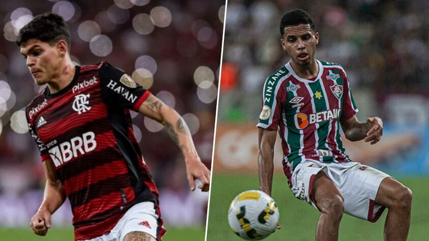 Ayrton Lucas (Flamengo) x Alexsander (Fluminense)