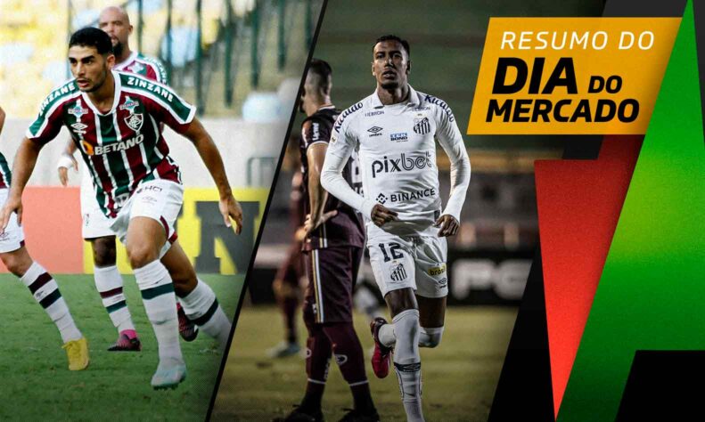 São Paulo encaminha chegada de meia do Fluminense, Vasco acerta com atacante do Santos... tudo isso e muito mais a seguir no resumo do Dia do Mercado desta quarta-feira (29):