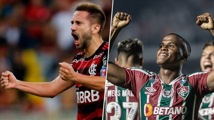 Everton Ribeiro (Flamengo) x Jhon Árias (Fluminense)