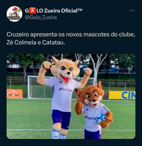 Patrulha Canina, Lulu da Pomerânia e Batoré: novos mascotes do Cruzeiro viram meme nas redes sociais.