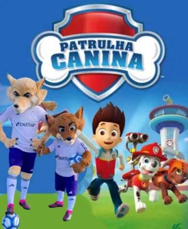 Patrulha Canina, Lulu da Pomerânia e Batoré: novos mascotes do Cruzeiro viram meme nas redes sociais.