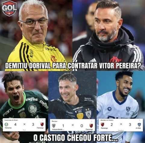 No "cheirinho" de novo! Após Supercopa do Brasil e Mundial de Clubes, frustração na Recopa rendeu memes com Vítor Pereira e com o Flamengo.