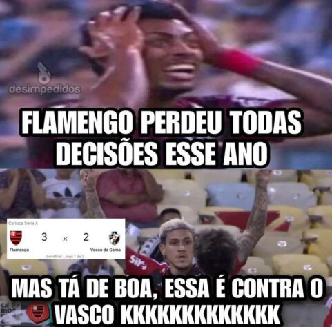 Flamengo vence o Vasco pelo Campeonato Carioca e rubro-negros fazem memes na web