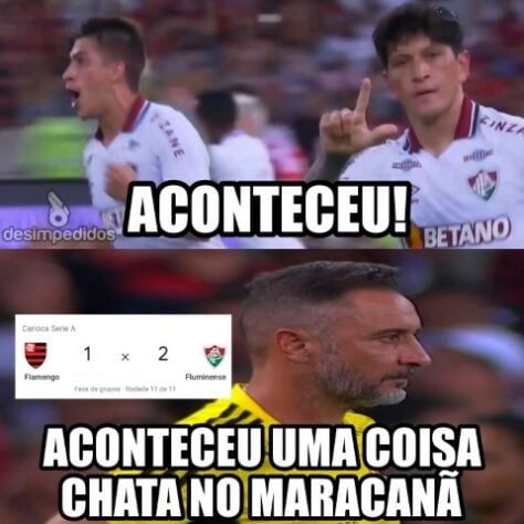 Que fase, Vítor Pereira! Rivais fazem memes após Flamengo perder título da Taça Guanabara para o Fluminense