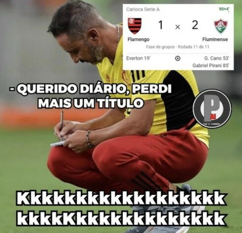 Que fase, Vítor Pereira! Rivais fazem memes após Flamengo perder título da Taça Guanabara para o Fluminense