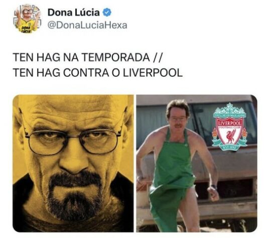 Memes brincam com goleada histórica por 7 a 0 do Liverpool sobre o Manchester United pela Premier League