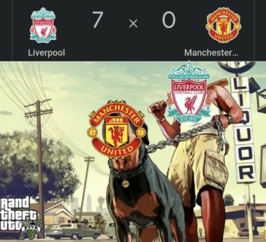 Memes brincam com goleada histórica por 7 a 0 do Liverpool sobre o Manchester United pela Premier League