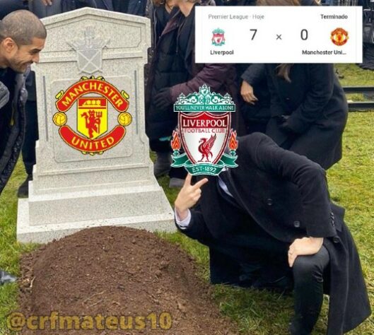 Memes brincam com goleada histórica por 7 a 0 do Liverpool sobre o Manchester United pela Premier League