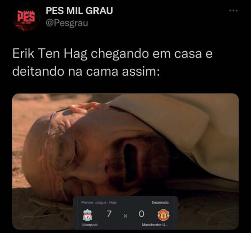 Memes brincam com goleada histórica por 7 a 0 do Liverpool sobre o Manchester United pela Premier League