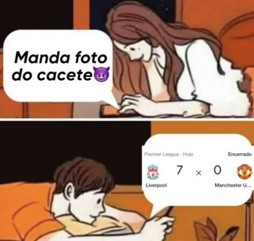 Memes brincam com goleada histórica por 7 a 0 do Liverpool sobre o Manchester United pela Premier League