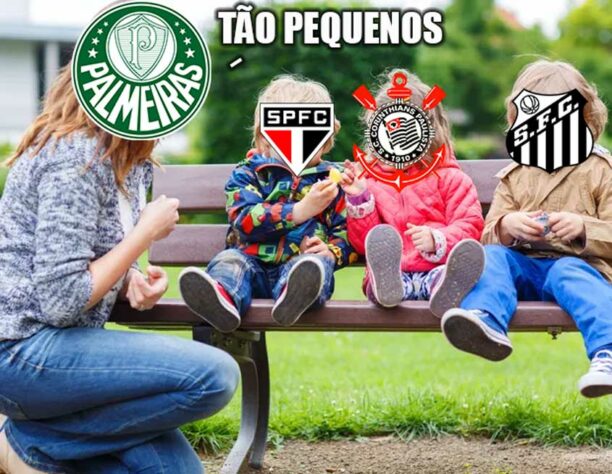 Com as eliminações de Corinthians e São Paulo para Ituano e Água Santa, o Palmeiras é o único grande entre os semifinalistas do Campeonato Paulista. Frustração dos rivais foi prato cheio para memes dos palmeirenses. Confira! (Por Humor Esportivo)