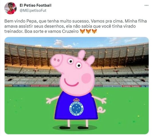 Anunciado como novo técnico do Cruzeiro, Pepa inspira memes dos torcedores nas redes sociais