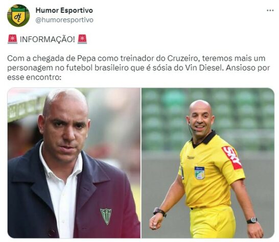 Anunciado como novo técnico do Cruzeiro, Pepa inspira memes dos torcedores nas redes sociais